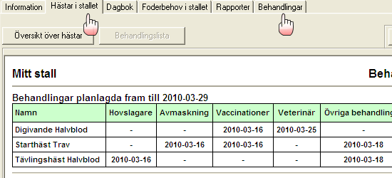 46-306 behandlingsrapport stall